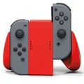 PowerA Comfort Grip Rubber Holder For Nintendo Switch Joy-Con Controllers Red