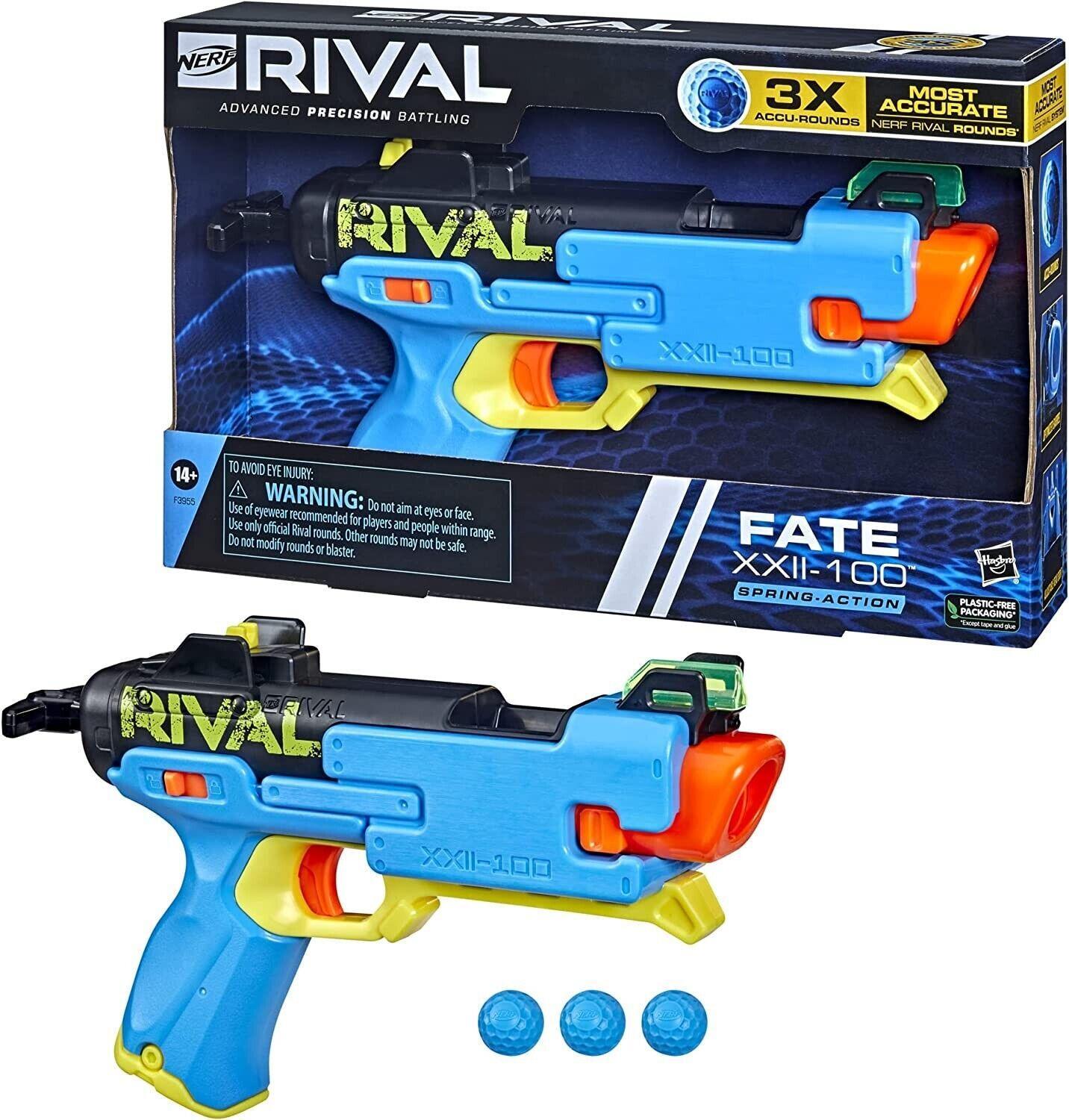 NERF Rival Fate XXII-100 Blaster Most Accurate Rival System Ages 14+ Toy Gun