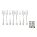 8 Piece Cake Fork Set Stainless Steel Wiltshire Baguette