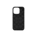 Coach Apple iPhone 14 Pro Max 6.7" Slim Wrap MagSafe Case - Black Emboss Signature