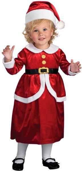 Lil Mrs Santa Claus Christmas Dress Up Girls Costume