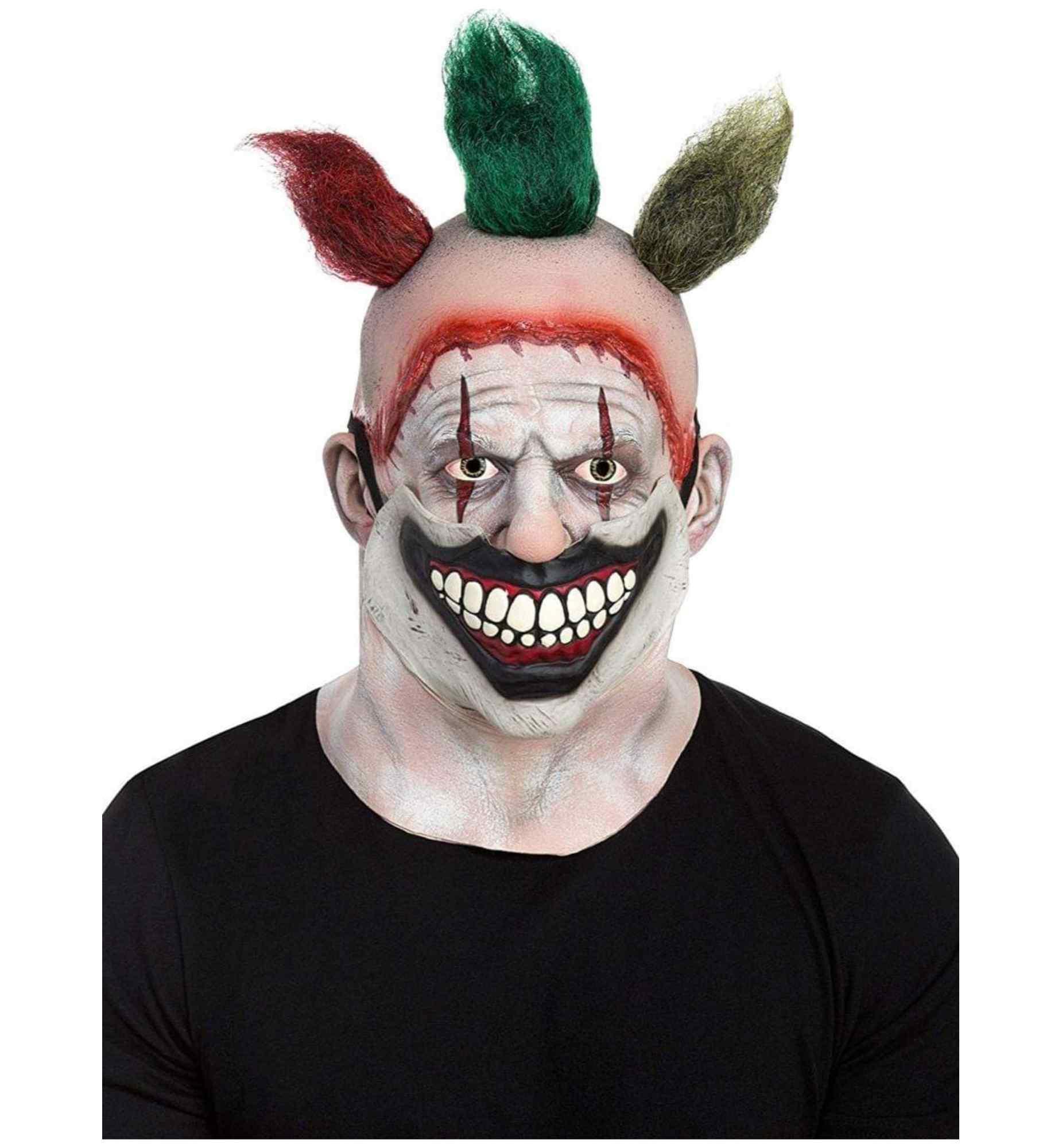 Twisty Clown American Horror Story Mens Costume Overhead Mask & Removable Mouth