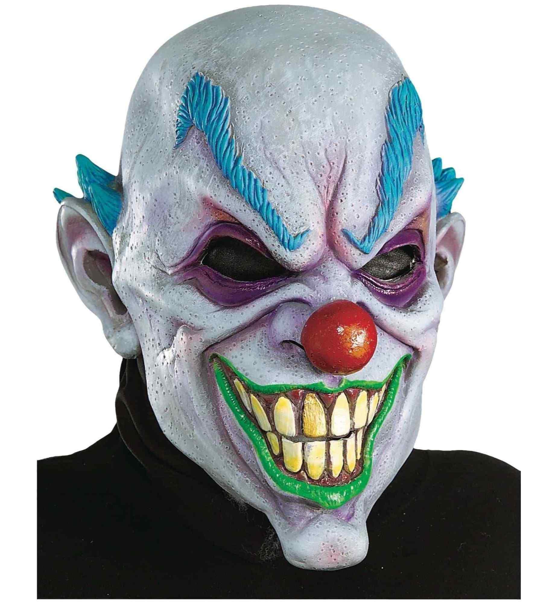 Horror Clown Creepy Evil Halloween Adult Mens Costume Overhead Mask