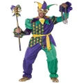 Deluxe Mardi Gras Jester Clown Carnival Moomba Festival Adult Mens Costume