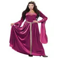 Lady Guinevere Renaissance Medieval Queen Purple Womens Costume