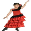 Spanish Princess Flamenco Dancer Mexico Mexican Salsa Girls Costume