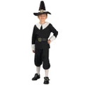 Pilgrim Colonial Olden Day Pioneer Historical Boys Costume
