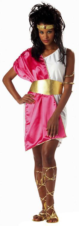 Toga Greek Roman Spartan Goddess Sparta Ancient Womens Costume STD