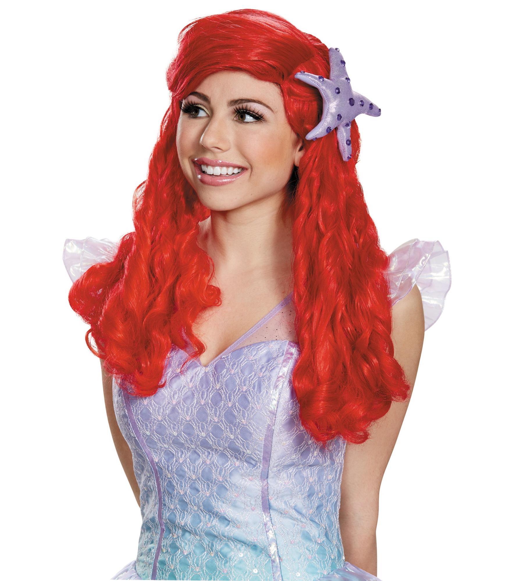 Ariel Disney Princess Little Mermaid Story Book Week Women Costume Wig