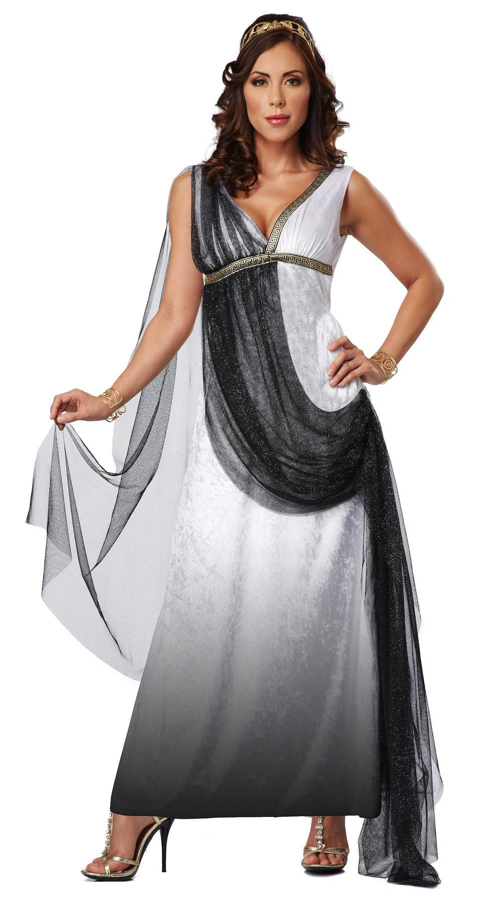 Deluxe Roman Empress Greek Goddess Women Costume