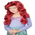 Little Mermaid Princess Ariel Red Fairy Tale Book Week Child Girls Costume Wig