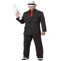 Mob Boss Gangster 1920s Mobster Mafia Pinstripes Suit Chicago Men Costume