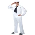 Sailor White Marine Navy Military Seaman USS Enterprise Uniform Mens Costume