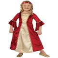 Scarlet Princess Royal Renaissance Medieval Red Story Book Week Girls Costume