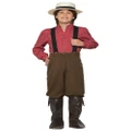 Pioneer Boy Victorian Pilgrim American Frontier Olden Book Week Boys Costume