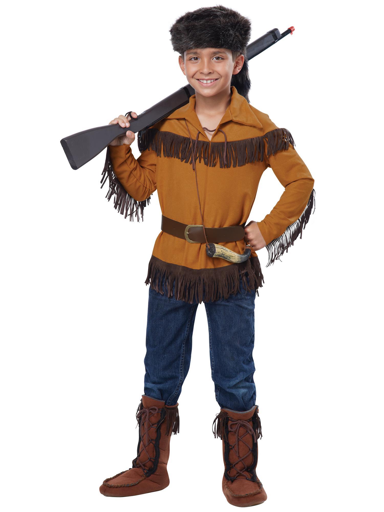 Frontier Boy Davy Crockett Pioneers American Political & Patriotic Boys Costume