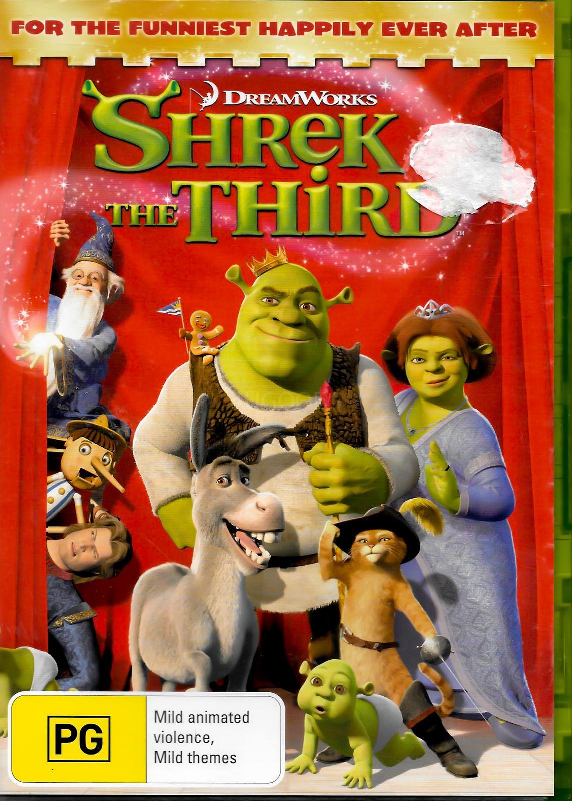 SHREK THE THIRD - Rare DVD Aus Stock New Region 4