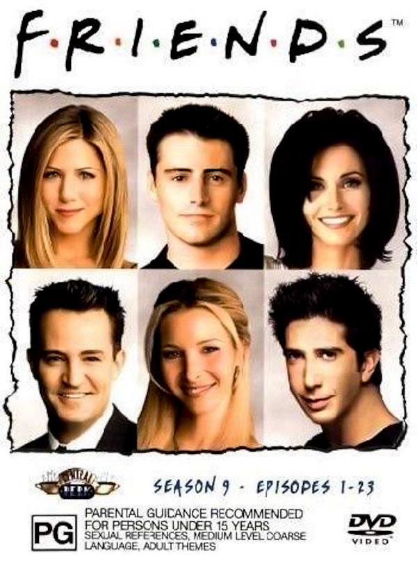 Friends : Series 9 -DVD Comedy Series Rare Aus Stock Preowned: Excellent Condition