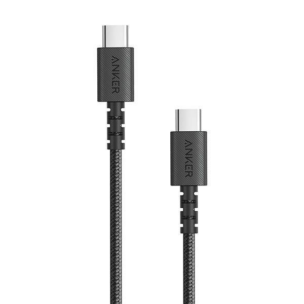Anker PowerLine Select+ 1.8m USB-C to USB-C 2.0 - Black Nylon