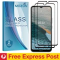 [Set of 2] Full Coverage Nokia C21 Plus Tempered Glass Crystal Clear Premium 9H HD Screen Protector by MEZON (Nokia C21 Plus, 9H Full) – FREE EXPRESS