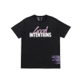Goodgoods Unisex Couple Cotton Blend Shirts Crew Neck Short Sleeve T-Shirt Trend Hip hop Shirt Flying Pigeon Big V Printing(Black,S)