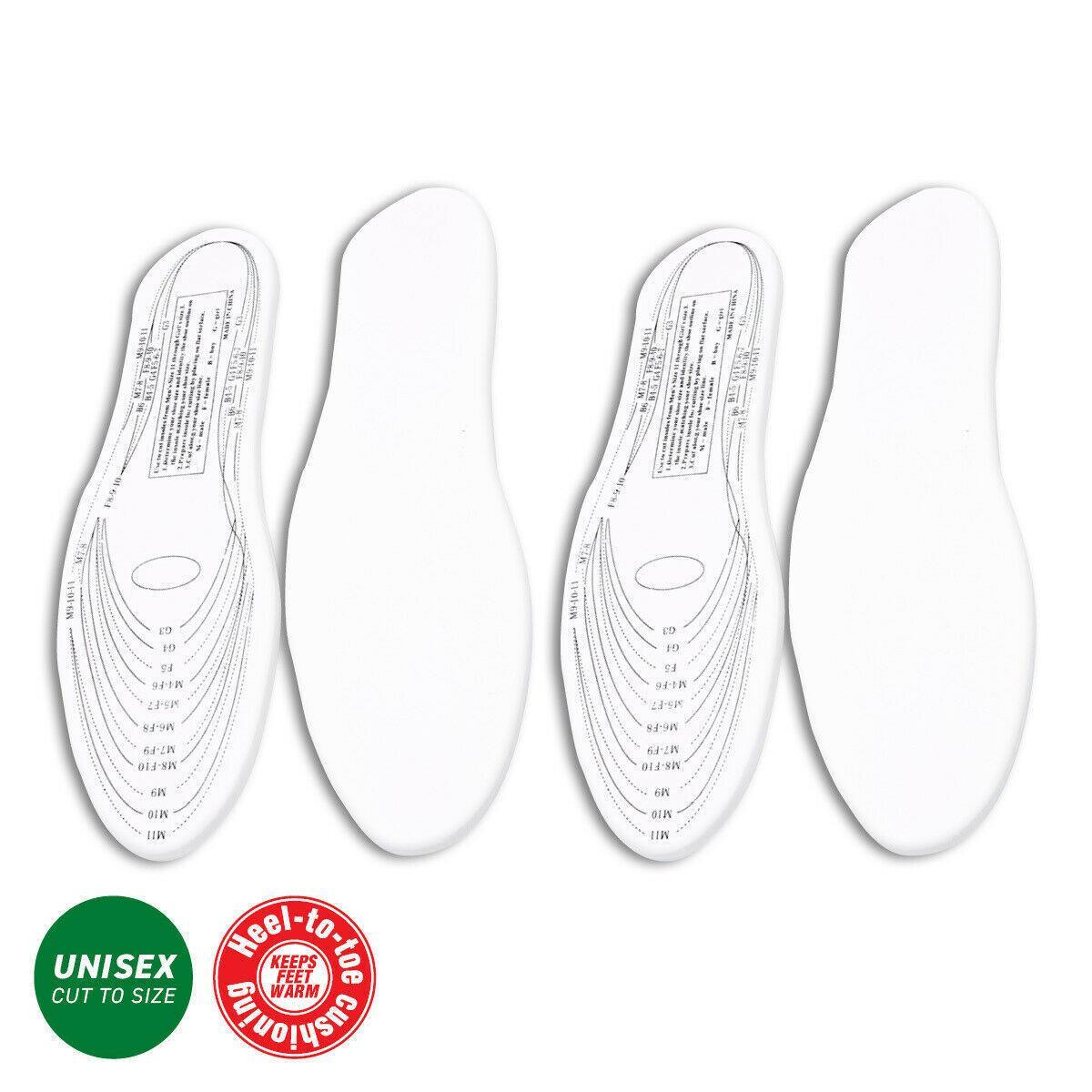 2x Memory Foam Shoes Insoles Trainer Foot Care Pain Relief Cushion Comfort AU NEW