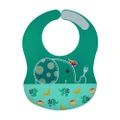 Marcus & Marcus Wide BPA Free Silicone Bib Food Catcher Baby/Toddler 6m+ Green