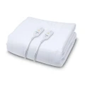 Goldair Waterproof Electric Blanket For Queen Size Bed Adjustable Heated 60W WHT