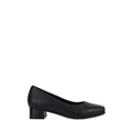 Womens Hush Puppies The Low Square Black Work Heel Shoes