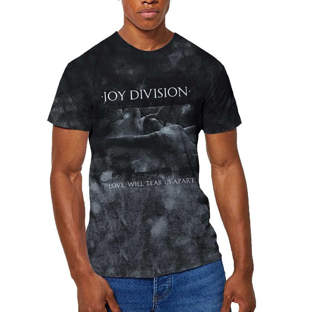 Joy Division Unisex Adult Love Will Tear Us Apart Dip Dye T-Shirt (Black) (L)