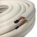PAIR COIL 6.35 x 0.8 + 9.52 x 0.8 x 20 METERS 9MM INSULATION 90 Deg C HEATING RESISTANT WITH FIRE PROOF