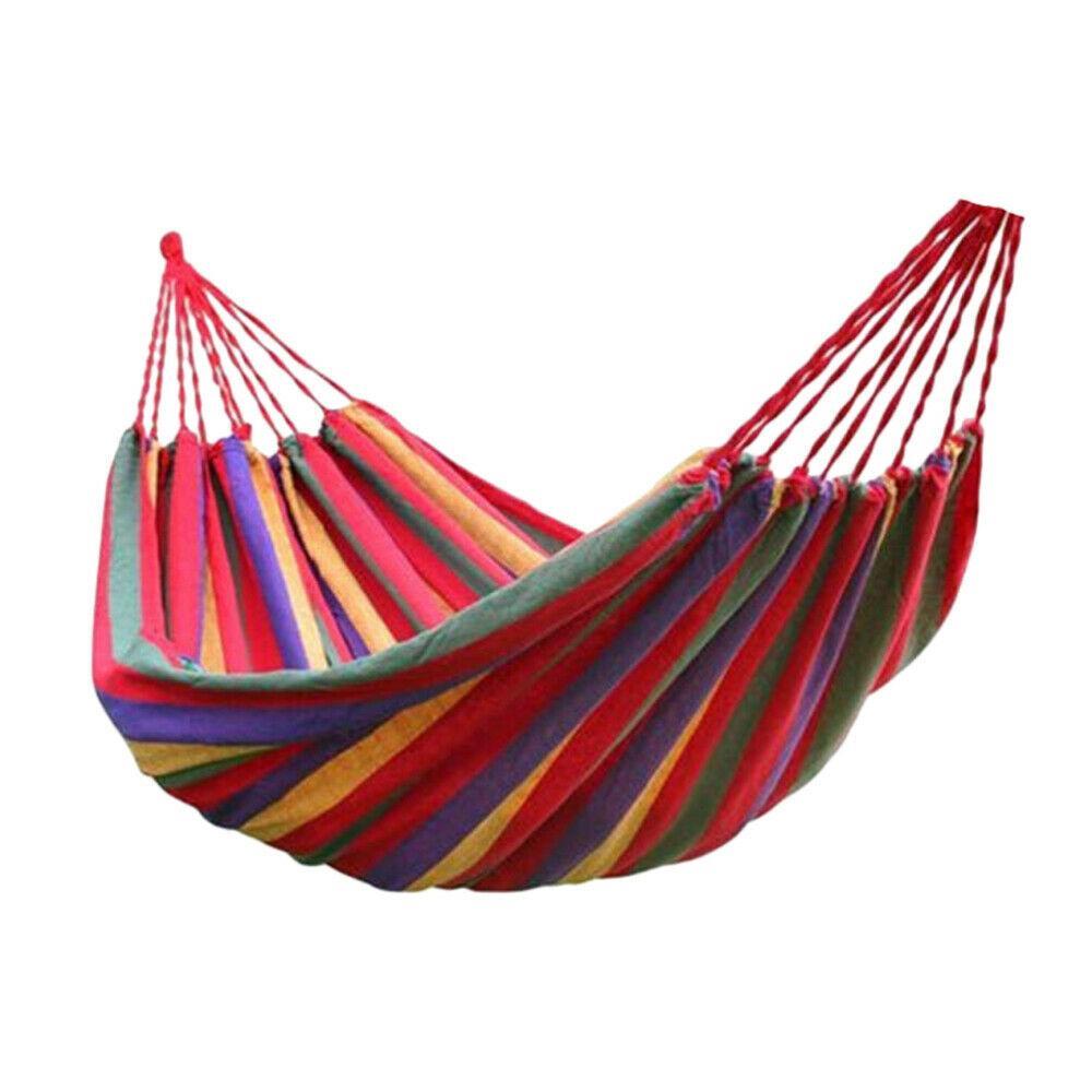 260x150cm Double People Hanging Hammock Swinging Bed Red