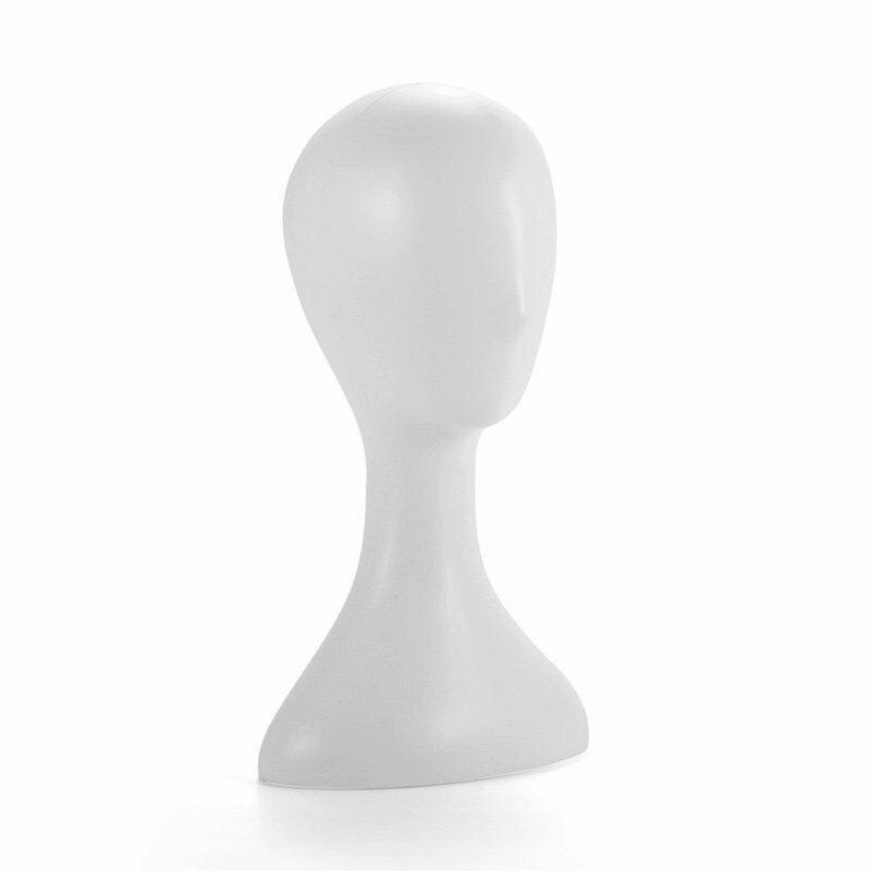 White Female Mannequin Head Wig Hair Hat Scarf Manikin Head Model Display Stand