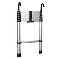 3.8m Alloy Aluminium Ladder Telescopic Extension Ladder Drywall with Hooks