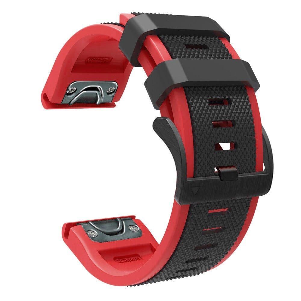 Replacement Dual Colour Silicone Watch Straps Compatible with the Garmin D2 Mach 1