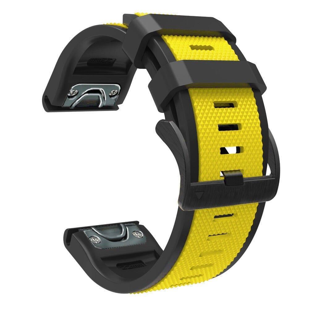 Replacement Dual Colour Silicone Watch Straps Compatible with the Garmin D2 Mach 1