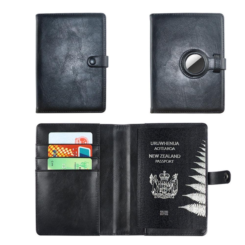 Passport Holder Travel Passport Wallet Passport Protective Case Black