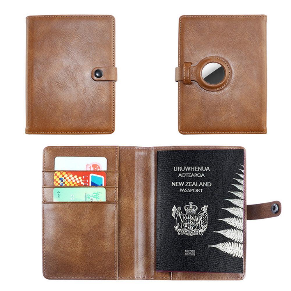 Passport Holder Travel Passport Wallet Passport Protective Case Brown