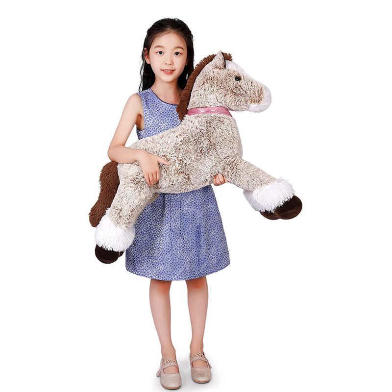 Giant Plush Toy Horse Stuffed Animal Pillow (Brown, 90CM)