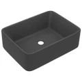 Luxury Wash Basin Matt Dark Grey 41x30x12 cm Ceramic vidaXL