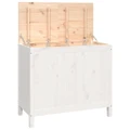 Laundry Box White 88.5x44x76 cm Solid Wood Pine vidaXL