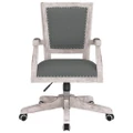 Swivel Office Chair Dark Grey Fabric vidaXL