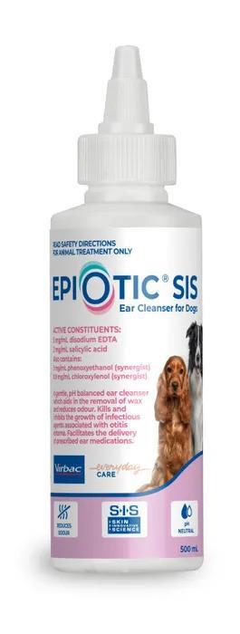 Epiotic Sis 500ml Dog Ear Cleanser by Virbac