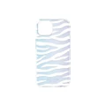 Kate Spade Apple iPhone 14 6.1" Protective Hardshell Case - White Zebra & Iridescent