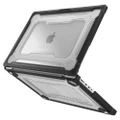 SPIGEN Apple MacBook Pro 14-inch Case, 2021 2023 M1 M2 Genuine Rugged Armor Bumper Clear Case for Apple - Black