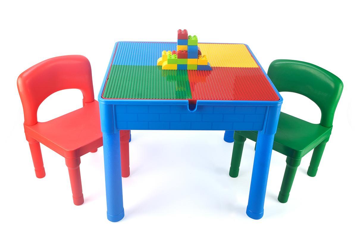 Zoink: Kids Square 3-in-1 Activity Table With 2 Chairs (Primary)