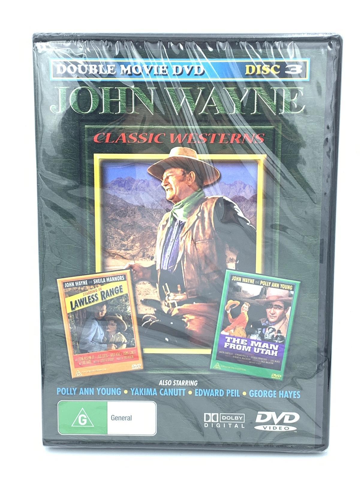 John Wayne double movie lawless range man from utah classic - DVD New Region ALL