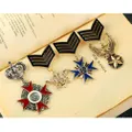 Navy Uniform Ribbons Medal Fabric Wire Straps Lapel Pin Men