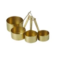 Davis & Waddell Measuring Cups Classic Kitchen And Dining Decor Item Made Of Brass With A Gold Finish