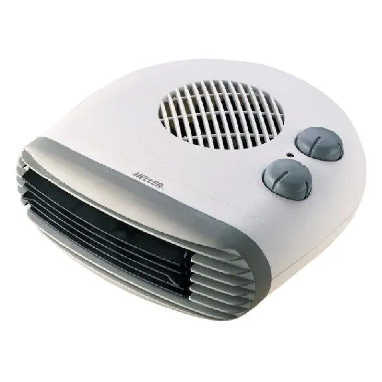 Heller Low Profile Fan Heater 2000W Floor Table Desk Adjustable Thermostat